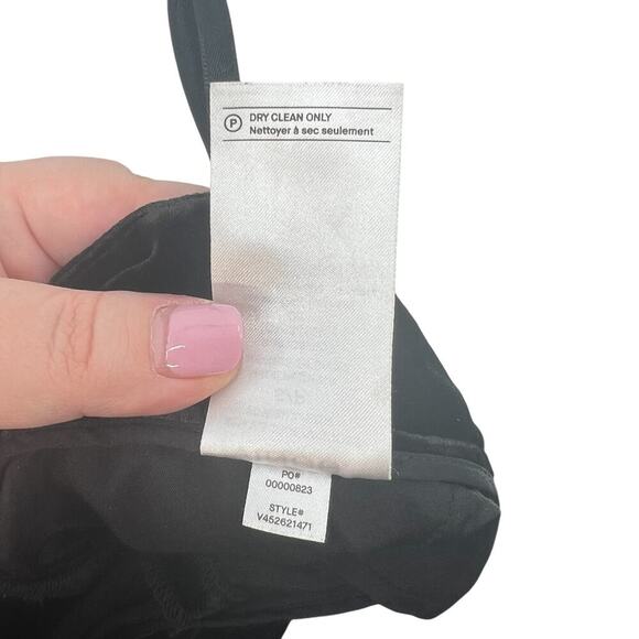 Vince Trouser Pants Velvet Single Pleat Elastic Waist Pull On Black Size Small - Picture 14 of 14